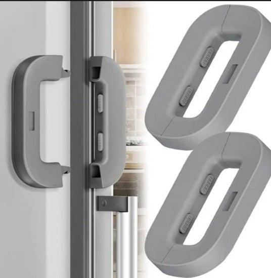 HousewareCollection Premium Fridge Safety Lock | Adhesive Child Safety Refrigerator Door Lock | Double Press Unlock Cabinet & Freezer Security Lock housewarecollections