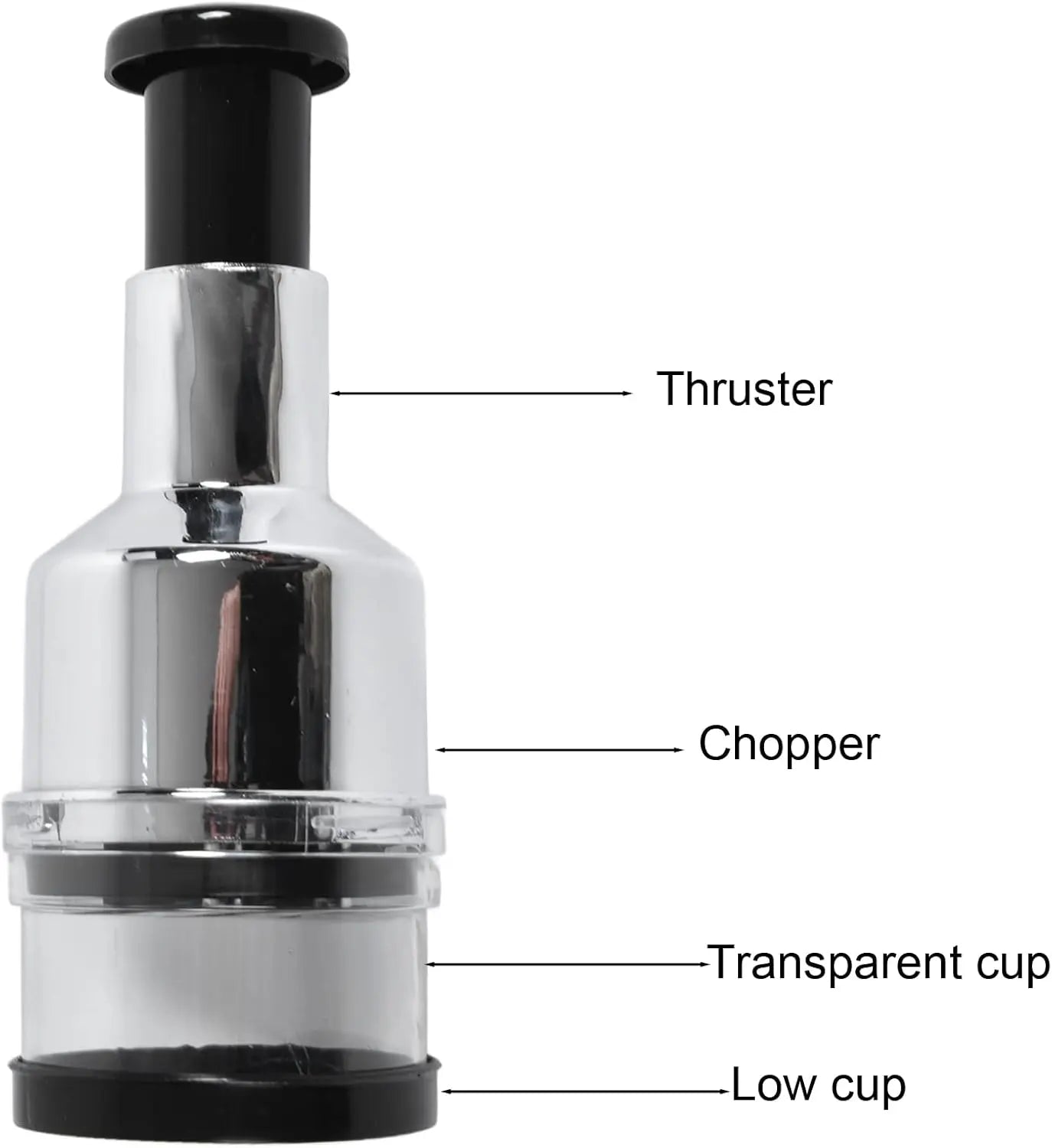 HousewareCollection Multifunctional Onion & Garlic Cutter | Stainless Steel Manual Vegetable Chopper | Garlic Press, Onion Dicer & Kitchen Food Cutter housewarecollections