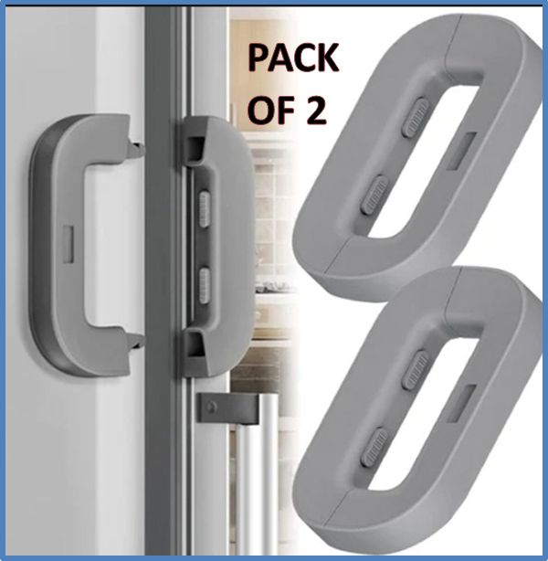 HousewareCollection Premium Fridge Safety Lock | Adhesive Child Safety Refrigerator Door Lock | Double Press Unlock Cabinet & Freezer Security Lock housewarecollections