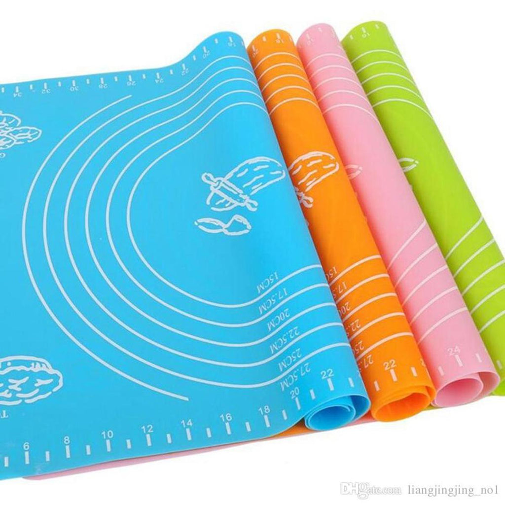HousewareCollection Silicone Baking Mat 50x40cm | Non-Stick Pastry & Dough Rolling Mat with Measurements | Heat Resistant Anti-Slip Baking Sheet housewarecollections