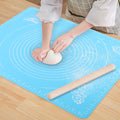 HousewareCollection Silicone Baking Mat 50x40cm | Non-Stick Pastry & Dough Rolling Mat with Measurements | Heat Resistant Anti-Slip Baking Sheet housewarecollections