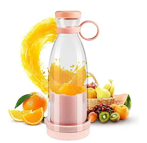 HousewareCollection USB Rechargeable Portable Juicer Blender 380ml | 6-Blade Electric Fruit Mixer & Smoothie Maker | Personal Size Food Grade Juice Blender housewarecollections