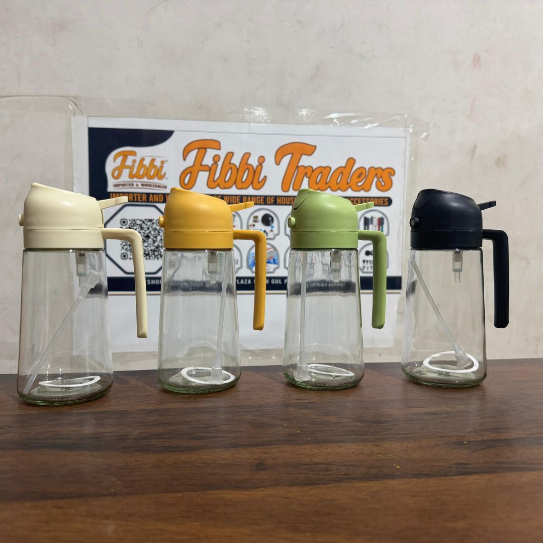 HousewareCollection 500ml Glass Oil Spray Bottle | Premium Kitchen Oil Mister for Cooking, Baking & Salad Dressing | Reusable Fine Mist Oil Sprayer housewarecollections